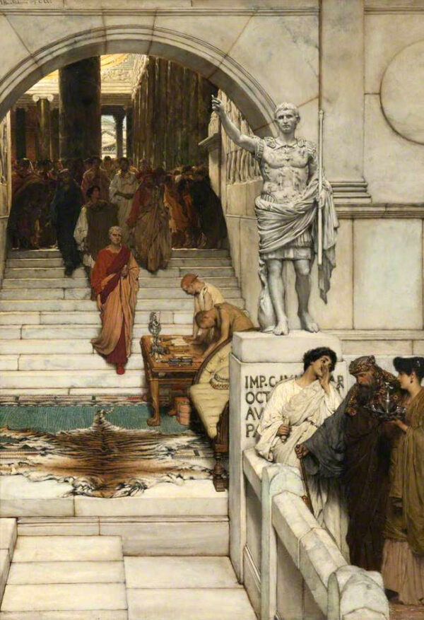 Uma audiência com Agripa – Lawrence Alma-Tadema Lawrence Alma-Tadema Master Apollon