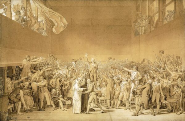 O juramento da quadra de tênis, 20 de junho de 1789 – Jacques-Louis David Jacques-Louis David Master Apollon