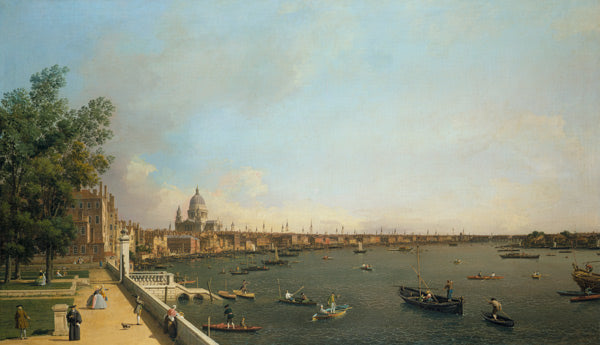 Londres. O Tamisa desde a varanda do Somerset House em direção à cidade – Giovanni Antonio Canal Giovanni Antonio Canal Master Apollon