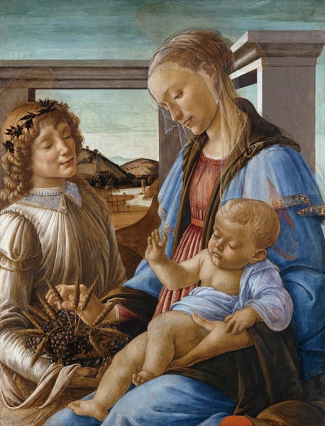 Madona e criança com anjo (Madonna dell’Eucarestia) – Sandro Botticelli Sandro Botticelli Master Apollon