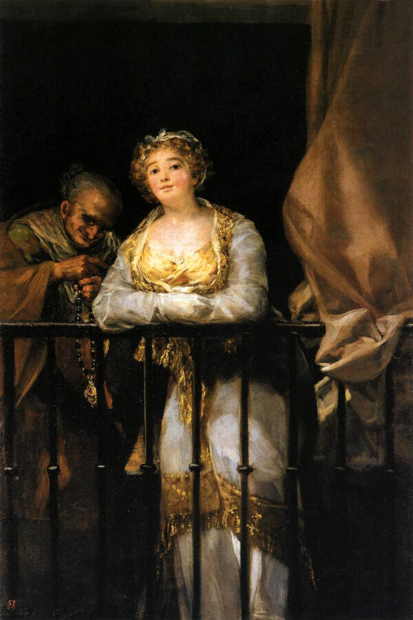 Maja e Célestine na varanda – Francisco de Goya Francisco de Goya Master Apollon