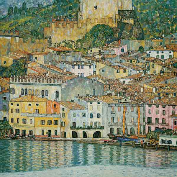 Malcesine no Lago de Garda – Gustav Klimt Gustav Klimt Master Apollon