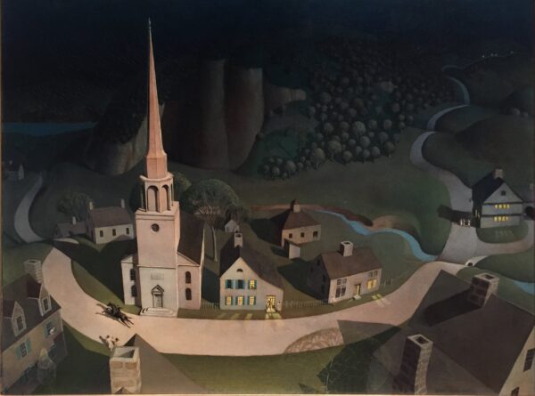 A cavalgada da meia-noite de Paul Revere – Grant Wood Grant Wood Master Apollon