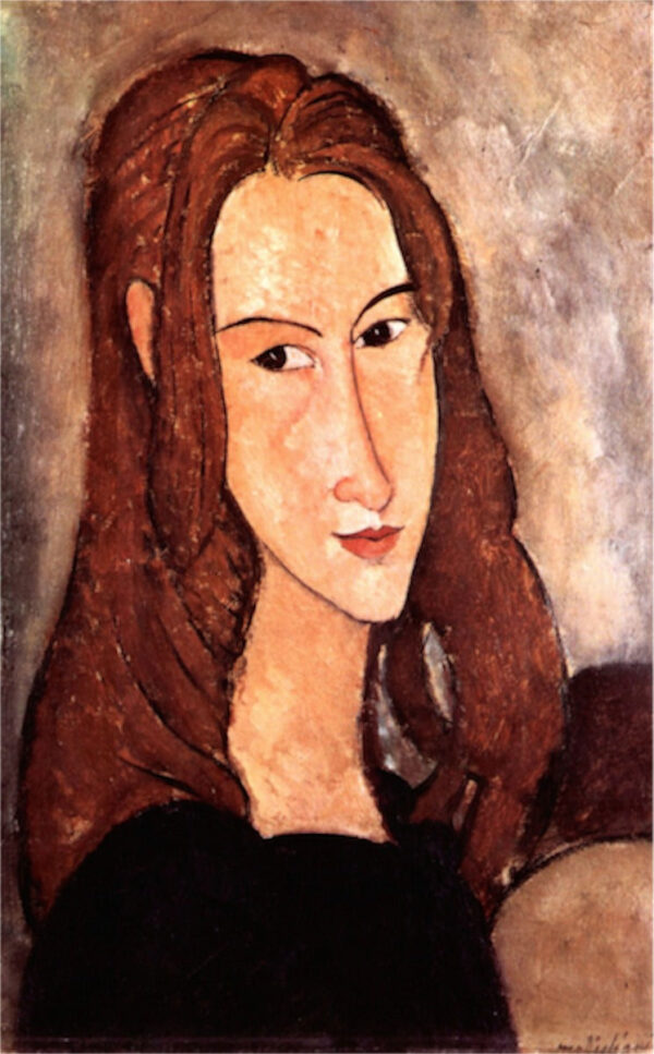 Cabeça de Jeanne Hébuterne voltada para a direita – Amedeo Modigliani Amedeo Modigliani Master Apollon