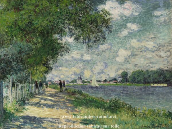 A Sena em Argenteuil – Pintura de Monet Claude Monet Master Apollon