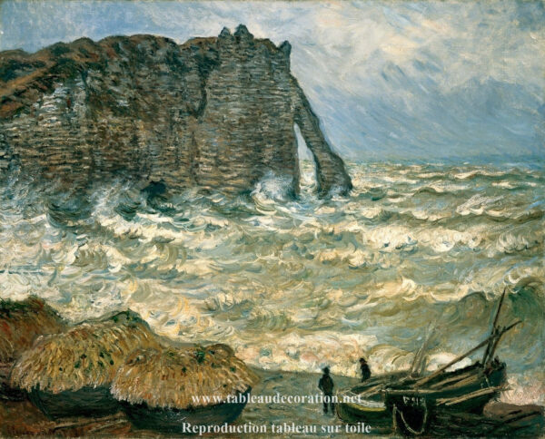 Mar agitado em Étretat – Claude Monet Claude Monet Master Apollon