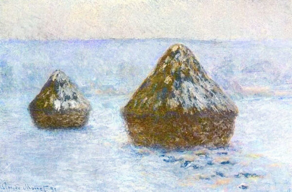 As Moinhos, inverno de Claude Monet As pedras de moinho de Claude Monet Master Apollon