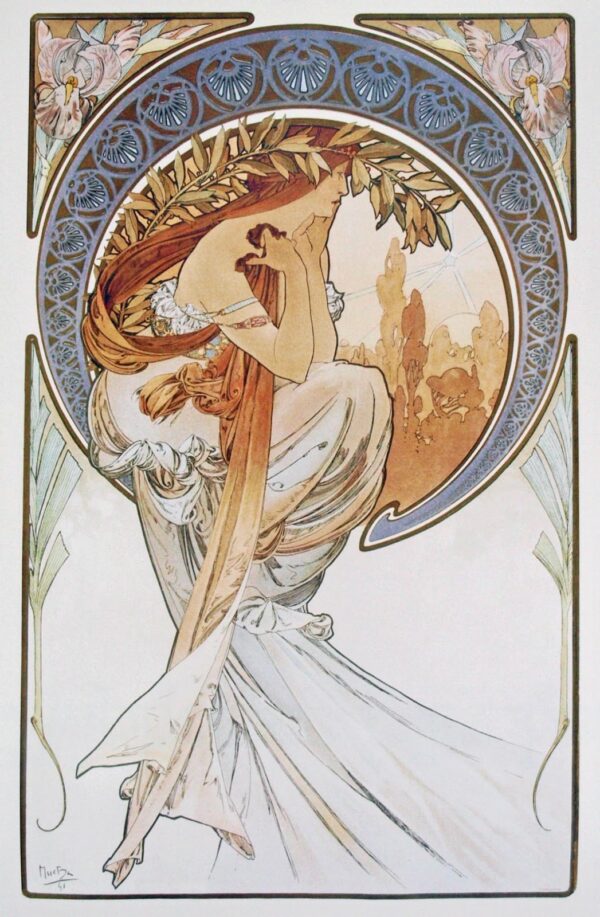 Quatro artes: poesia – Mucha Alphonse Mucha Master Apollon