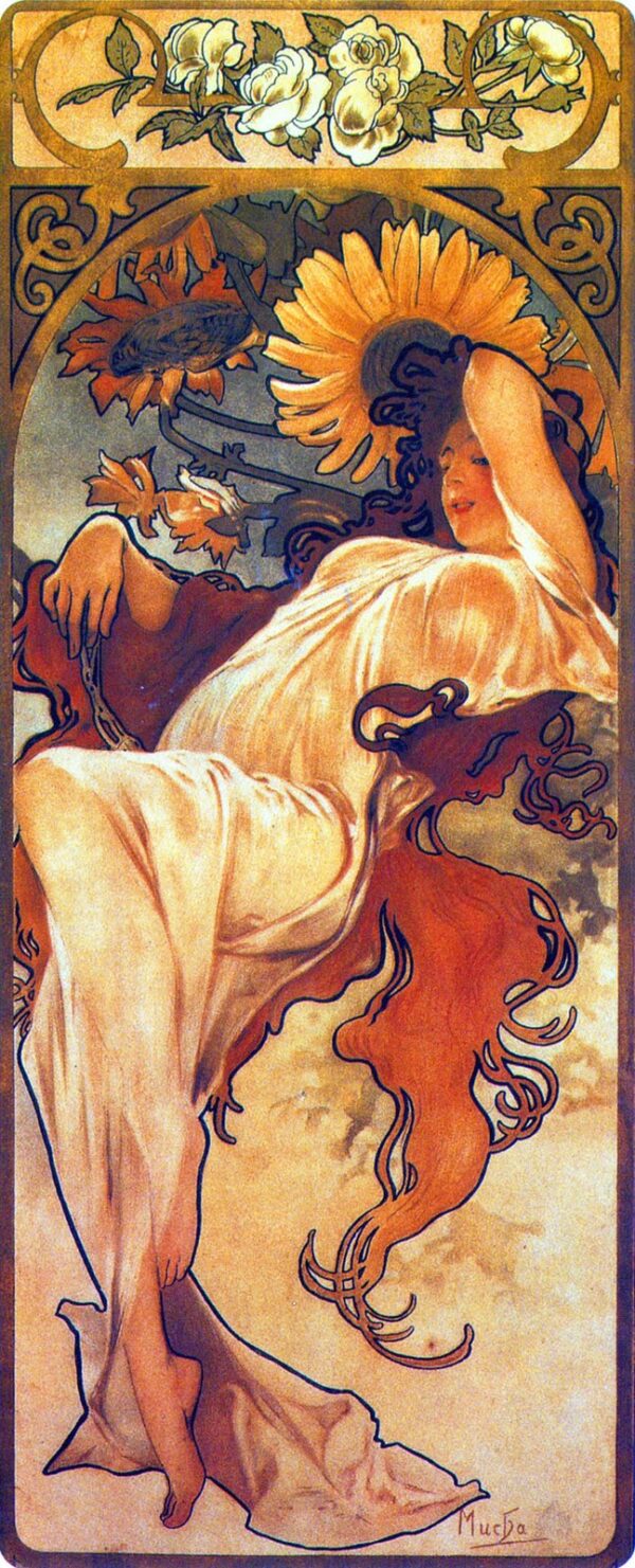 As estações: Verão – Mucha Alphonse Mucha Master Apollon