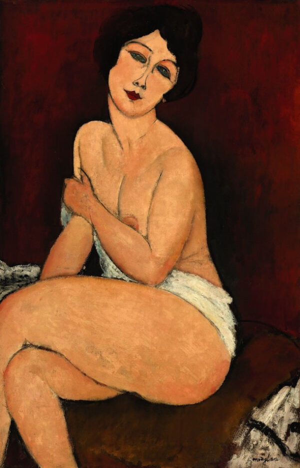 Nu sentado em um divã – Amedeo Modigliani Amedeo Modigliani Master Apollon