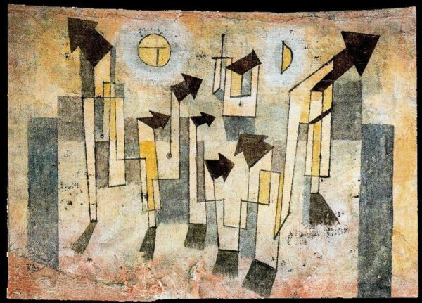 Pintura mural do templo da nostalgia – Paul Klee Paul Klee Master Apollon