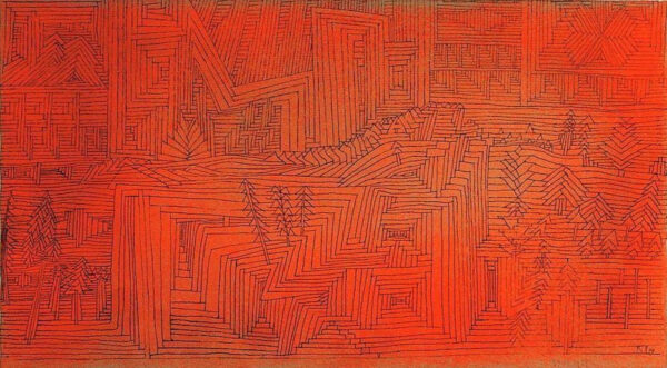 Templo de pedra com pinheiros – Paul Klee Paul Klee Master Apollon