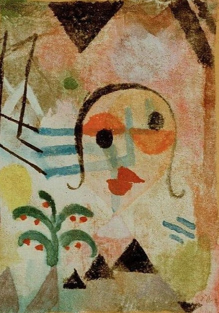 Retrato de uma pessoa com cabelos longos, 1917 – Paul Klee Paul Klee Master Apollon