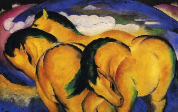 Cavalos pequenos amarelos – Franz Marc Franz Marc Master Apollon