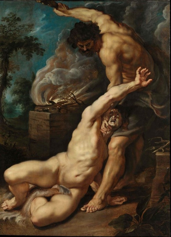 Caim matando Abel – Peter Paul Rubens | Pintura barroca emblemática Peter Paul Rubens Master Apollon