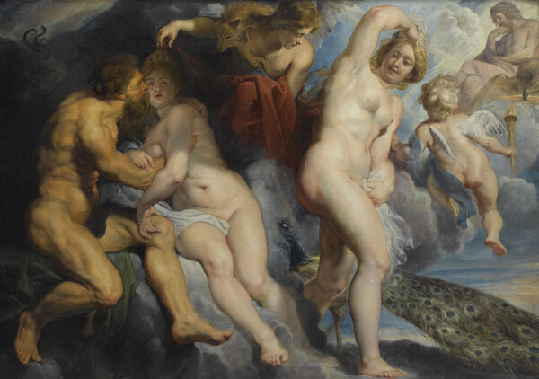 Ixion, rei dos Lapithas, enganado por Juno que ele queria seduzir – Peter Paul Rubens Peter Paul Rubens Master Apollon