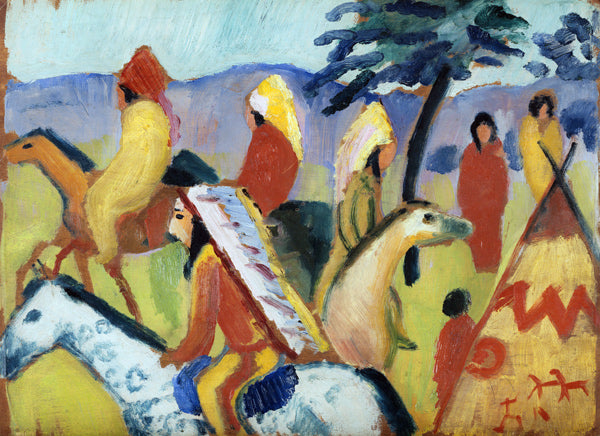 Índios a Cavalo – August Macke August Macke Master Apollon