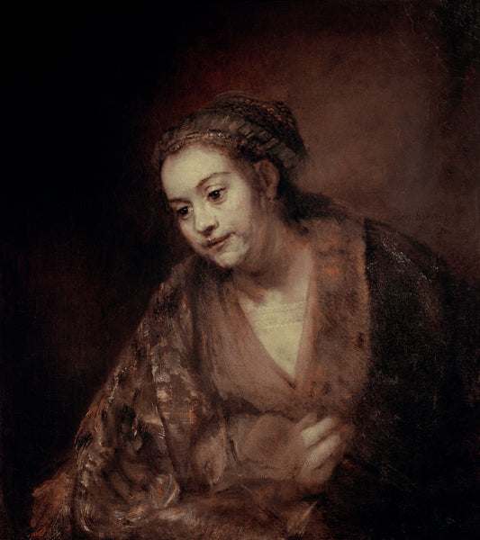 Demi-figura de uma mulher – Rembrandt van Rijn Rembrandt van Rijn Master Apollon