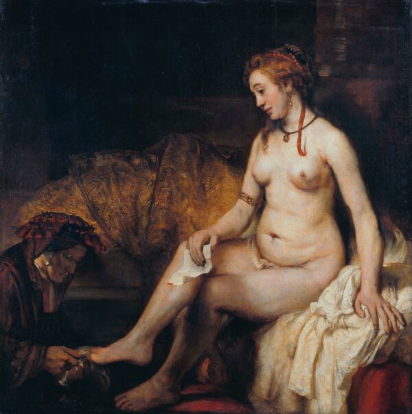 Bethsabée no banho segurando a carta de Davi – Rembrandt van Rijn Rembrandt van Rijn Master Apollon