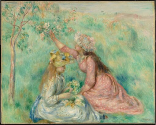 Meninas colhendo flores em um prado – Pierre-Auguste Renoir Pierre-Auguste Renoir Master Apollon 2