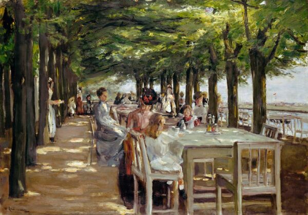 Restaurante Jacob em Nienstedten à beira do Elba – Max Liebermann Max Liebermann Master Apollon