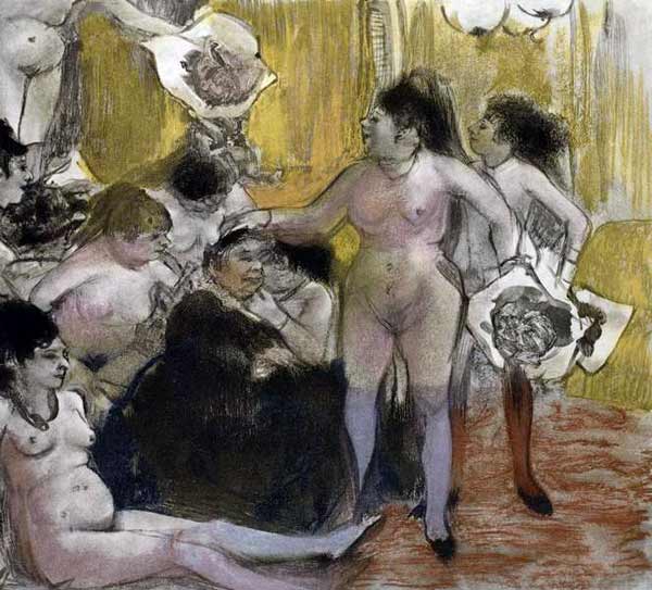 Ilustração de « A Casa Tellier » de Guy de Maupassant – Edgar Degas Edgar Degas Master Apollon