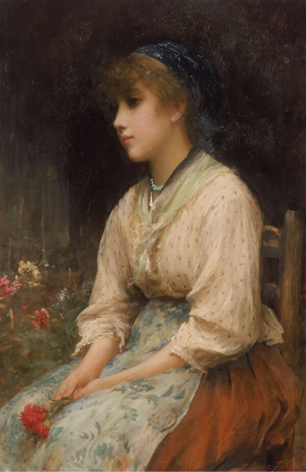 Uma menina-flor veneziana – Luke Fildes Luke Fildes Master Apollon