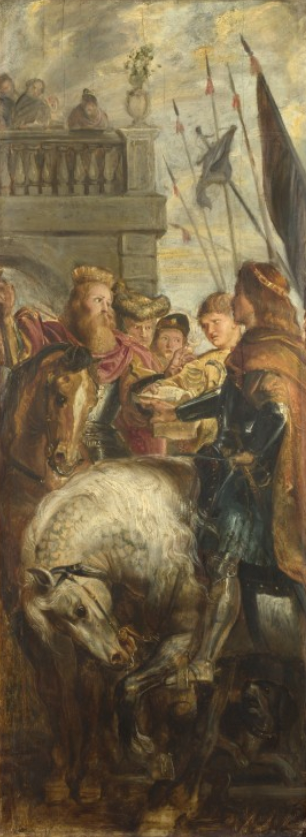 Clothar reis e Dagoberto litígio com um arauto do imperador Maurício – Peter Paul Rubens Peter Paul Rubens Master Apollon