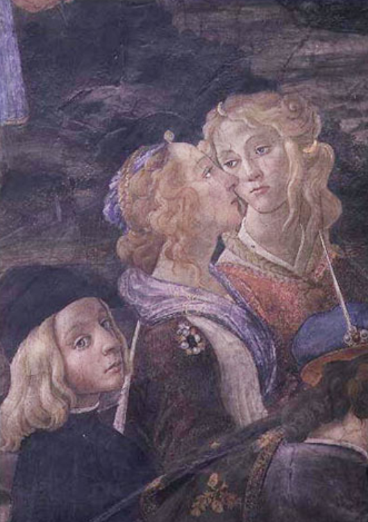 A purificação do leproso e a tentação de Cristo, na Capela Sistina: detalhe de duas mulheres – Sandro Botticelli Sandro Botticelli Master Apollon