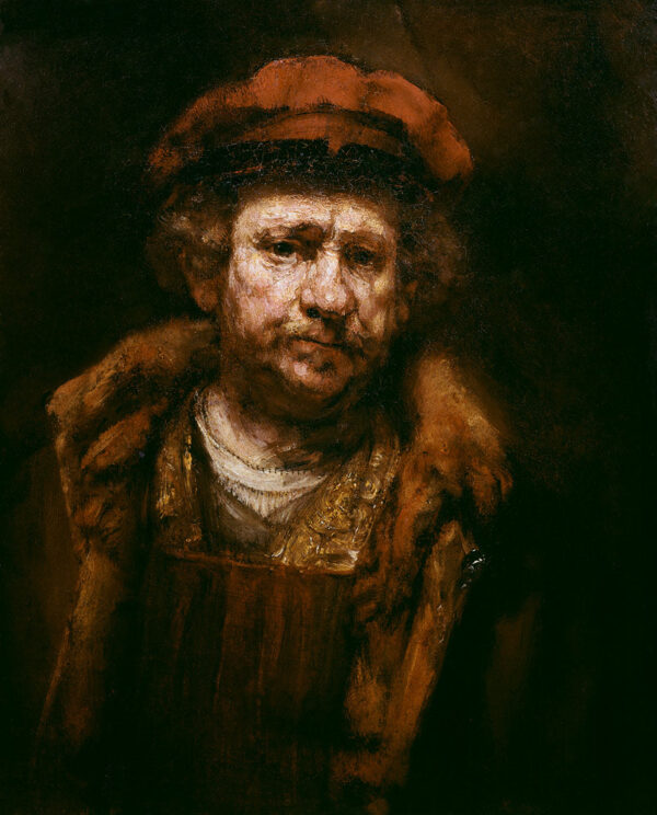 Autorretrato com um gorro vermelho – Rembrandt van Rijn Rembrandt van Rijn Master Apollon