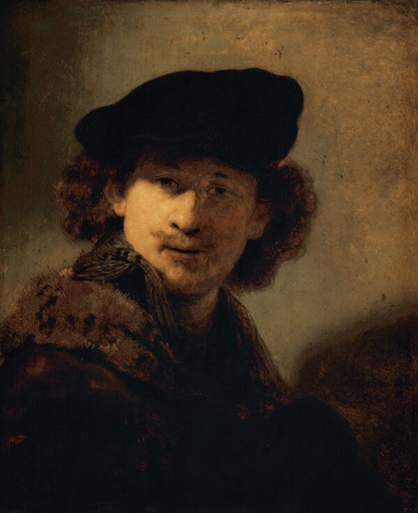 Autorretrato com boina de veludo – Rembrandt van Rijn Rembrandt van Rijn Master Apollon