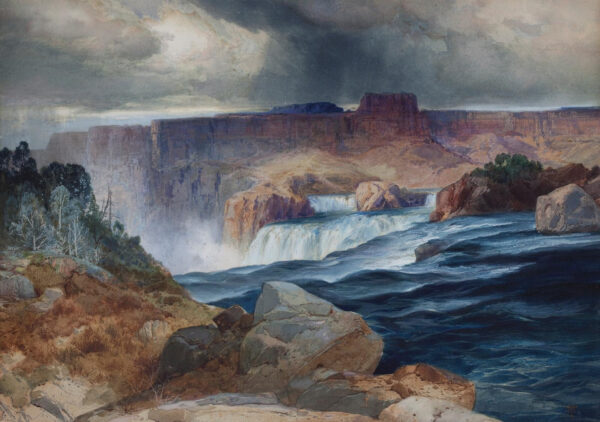 Chutes de Shoshone, Rio Snake, Idaho – Thomas Moran Thomas Moran Master Apollon