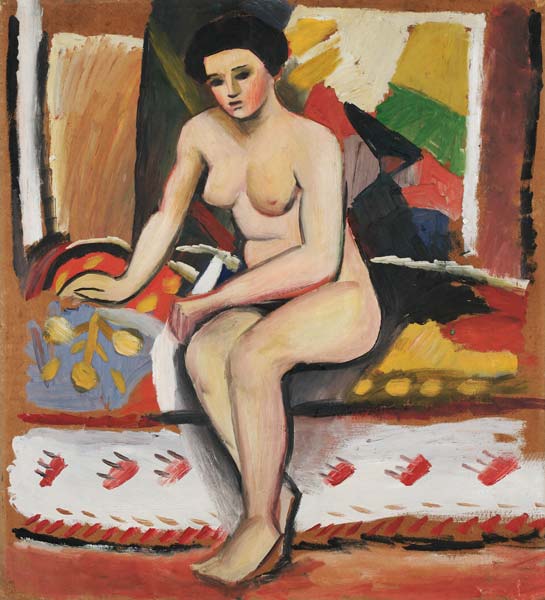 Mulher nua sentada – August Macke August Macke Master Apollon