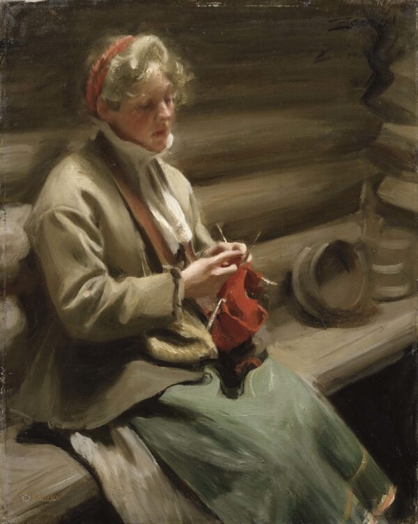 Tricô de menina dalecarliana. Chou Margit, 1901 – Anders Zorn Anders Zorn Master Apollon