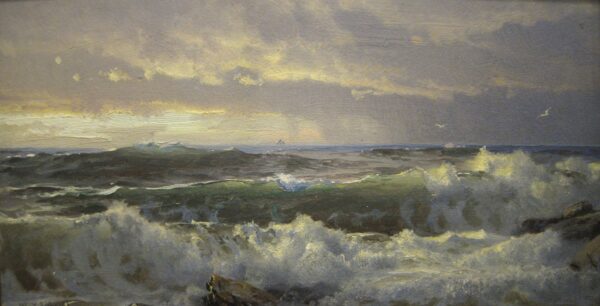 Surf sobre as rochas – William Trost Richards William Trost Richards Master Apollon