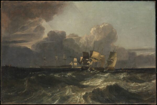 Os navios se preparam para a ancoragem – William Turner William Turner Master Apollon