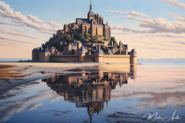 Tabela Bretanha Contemporânea Mont Saint-Michel Pinturas Contemporâneas Pintura Master Apollon