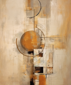 Área abstrata contemporânea bege Pinturas Abstratas Contemporâneas Master Apollon