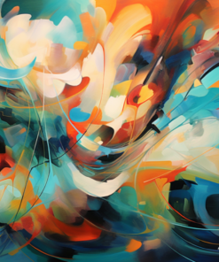 Design Virtuosa de Tableau Contemporâneo Abstrato Pinturas Abstratas Contemporâneas Master Apollon