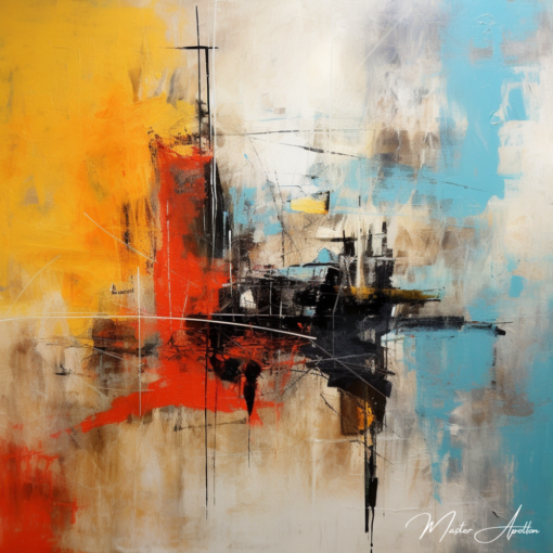 Quadro contemporâneo abstrato de férias Pinturas Abstratas Contemporâneas Master Apollon 2