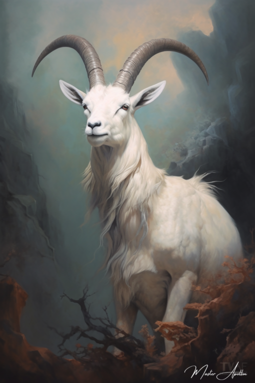 Tabela contemporânea animais O bode Pinturas Contemporâneas de Animais Master Apollon 2