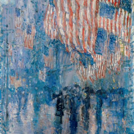 A avenida sob a chuva – Childe Hassam Childe Hassam Master Apollon