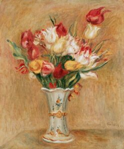 Bouquet de tulipas em vaso branco – Pierre-Auguste Renoir Pierre-Auguste Renoir Master Apollon