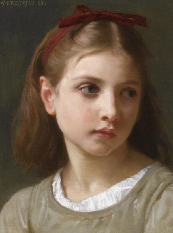 Uma pequena menina – William Bouguereau William Bouguereau Master Apollon