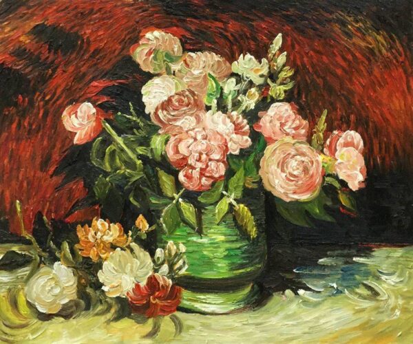 Pivônias e rosas – Van Gogh Vincent Van Gogh Master Apollon