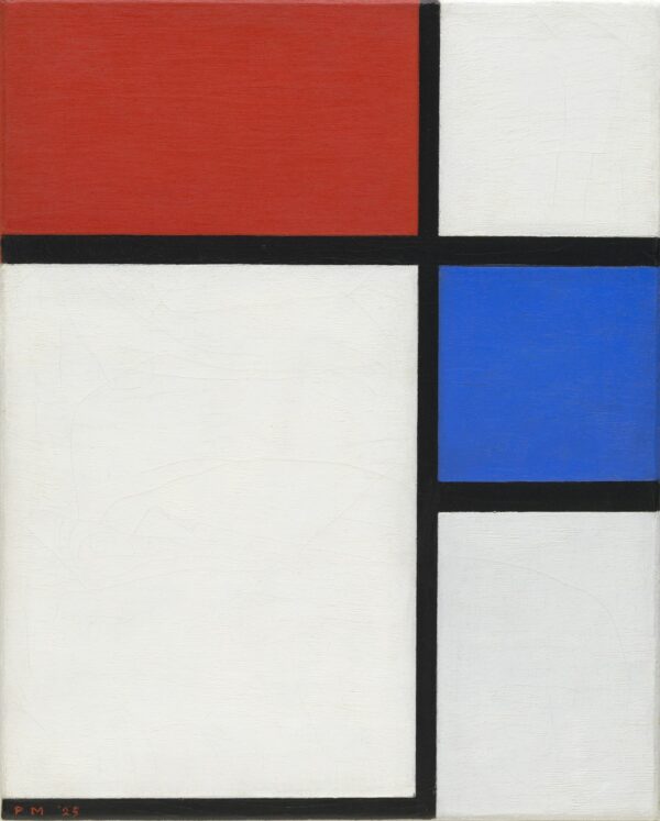 Composição com vermelho e azul – Mondrian Piet Mondrian Master Apollon