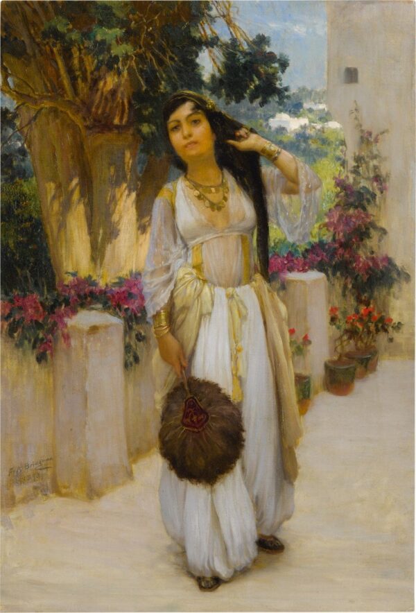 Mulher de Argel em uma Varanda – Frederick Arthur Bridgman Frederick Arthur Bridgman Master Apollon