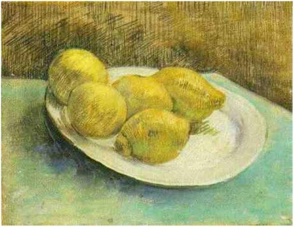 Natureza morta com limões em um prato – Van Gogh Vincent Van Gogh Master Apollon