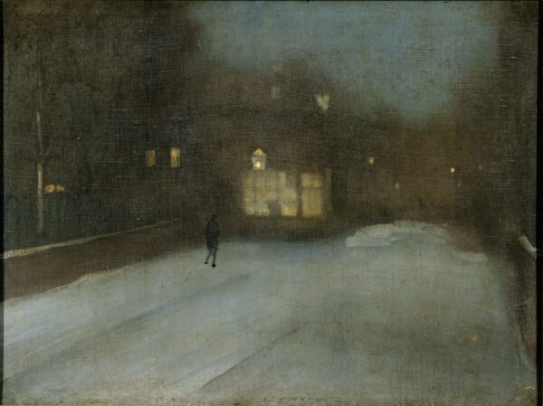 Nocturno em cinza e ouro: Chelsea Snow – James Abbott McNeill Whistler James Abbott McNeill Whistler Master Apollon