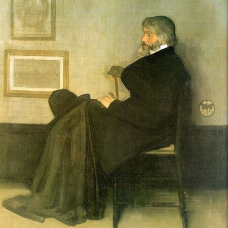 Arranjo em cinza e preto, n° 2: Retrato de Thomas Carlyle – James Abbott McNeill Whistler James Abbott McNeill Whistler Master Apollon